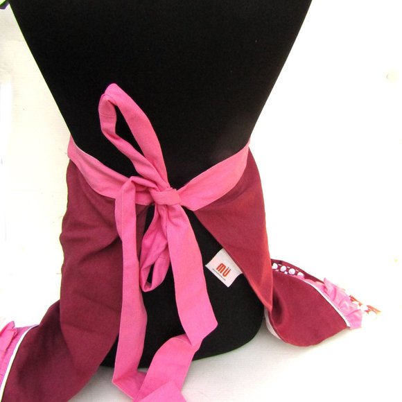 Mu Kitchen Apron and Matching Oven Glove Cotton NWT - Picture 5 of 7